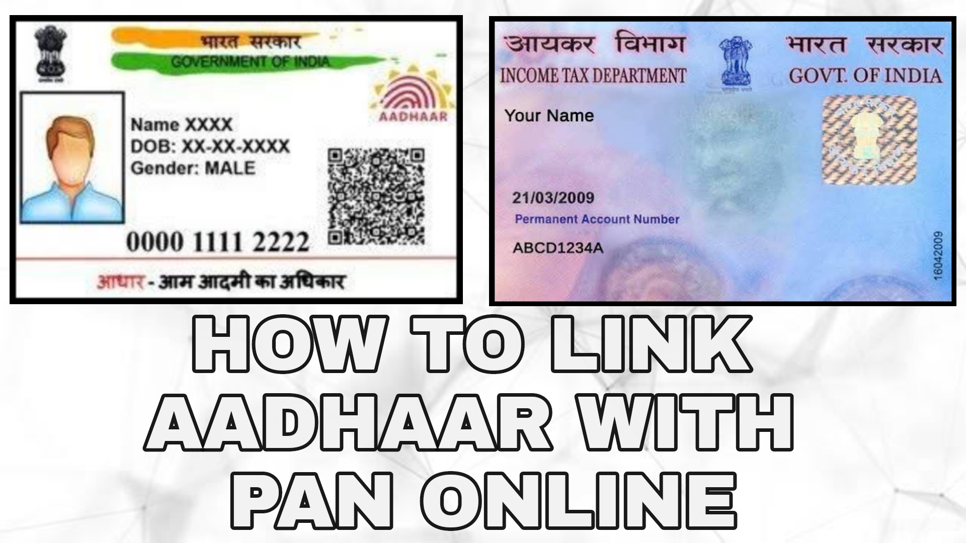 pan aadhaar link online in hindi